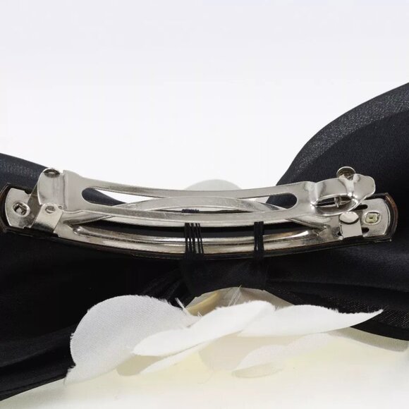 CHANEL camellia ribbon Valletta Black / white Satin/textile ribbon Women main image 4